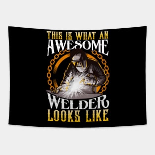 This Is What An Awesome Welder Looks Like Welding Tapestry