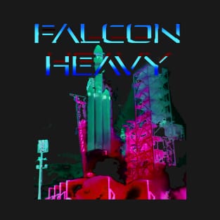 Falcon Heavy Purple Cobalt T-Shirt