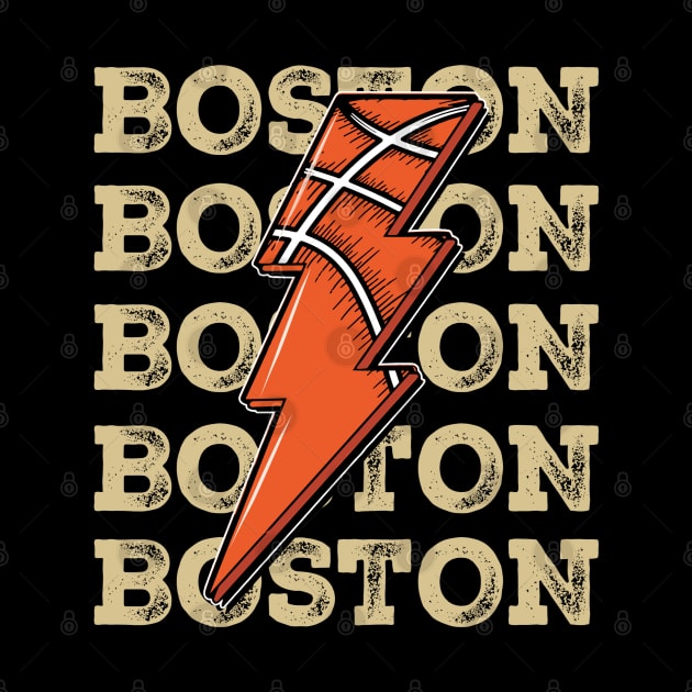 Funny Sports Boston Proud Name Basketball Classic by Irwin Bradtke