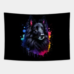 Watercolor Belgian Sheepdog Tapestry