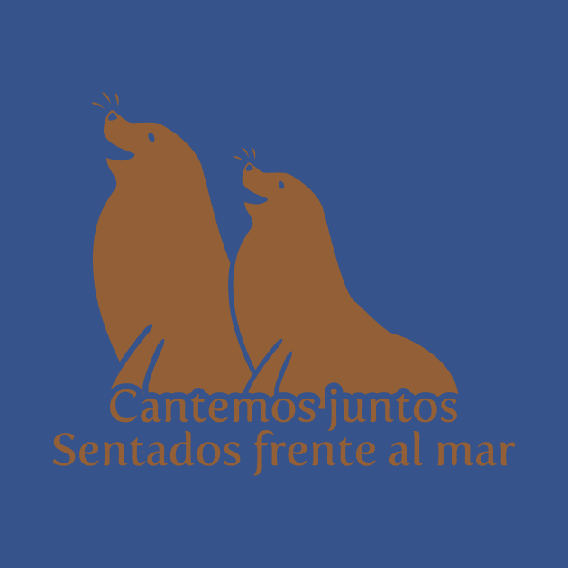 Cantemos juntos sentados frente al mas by chikoristore