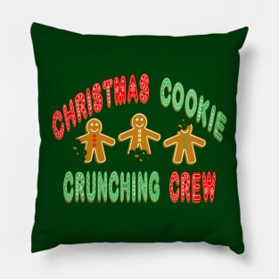 Christmas Cookie Crunching Crew Pillow