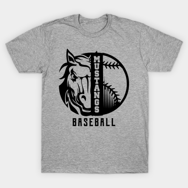 Discover Mustangs Baseball Sport - White - T-Shirt