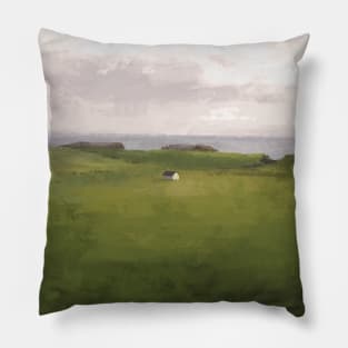 Irish-inspired landscape Pillow