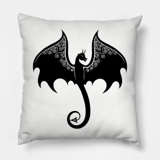 Swirly Dragon Pillow