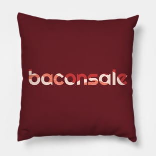 Basic Baconsale Logo - Bacon Print Pillow