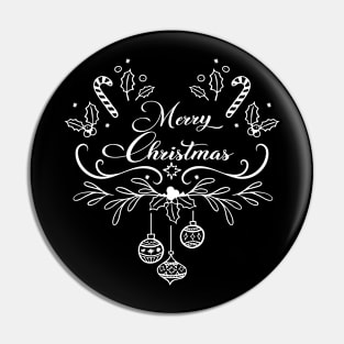 Merry Christmas T-Shirt Pin