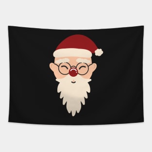 Cute Asian Chinese Santa Claus Pattern Japanese Korean Christmas Scandinavian Aesthetic Tapestry