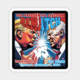 Trump Biden Rematch 2024 Magnet