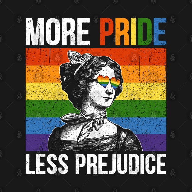 Pride Month More Pride Less Prejudice Jane Austen by RetroPrideArts