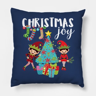 Christmas Joy Elves Pillow