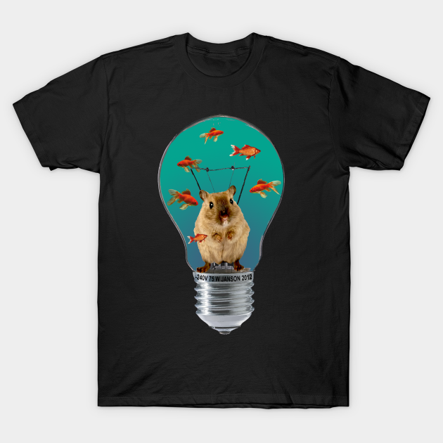 Discover Mouse in Bulbwith Goldfishes - Mouse Bulb Goldfishes - T-Shirt