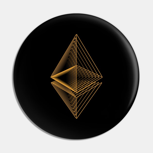 Ethereum crypto gold modern typography art gift Pin by star trek fanart and more