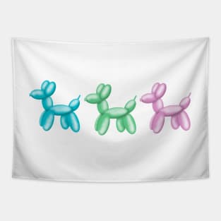 A trio of balloon dogs Tapestry