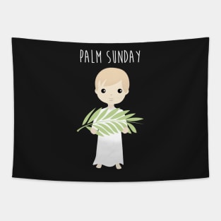 Palm Sunday Boy Angel Tapestry