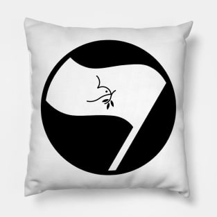 Anabaptist Mennonite Christian Flag Antifa Pillow