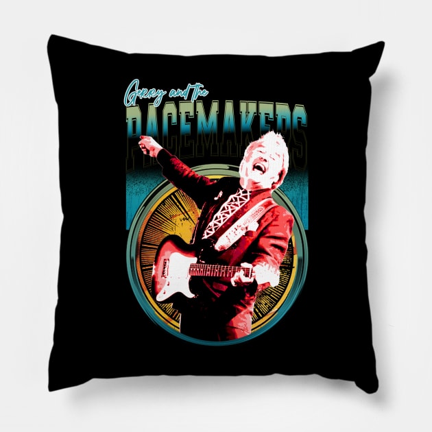 Cinematic Beat Anthems Gerry's Vintage Music Scenes Tee Pillow by Super Face