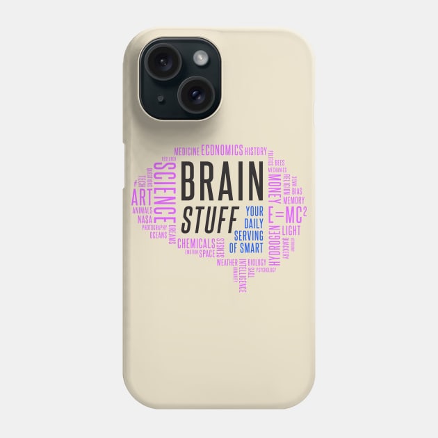 Brain Stuff Calligram v3 Phone Case by BrainStuff