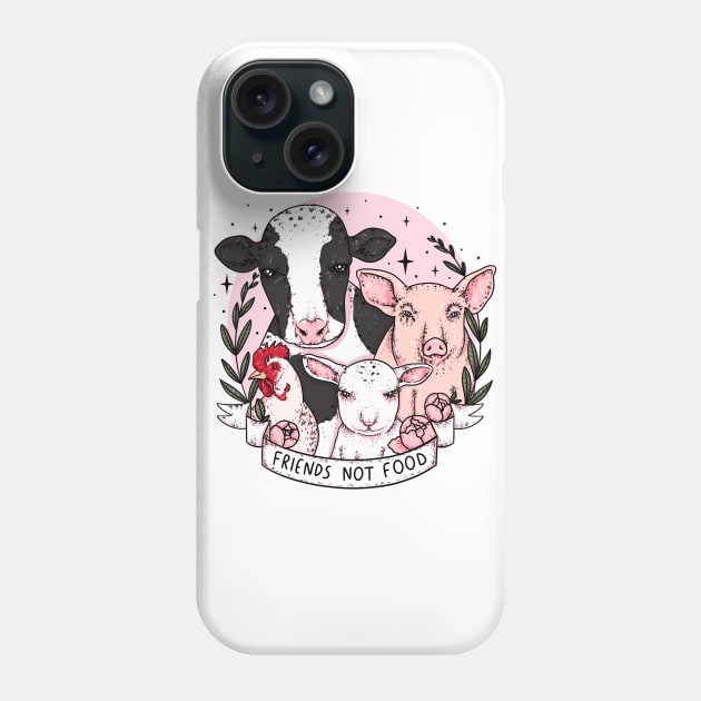 friends not food Phone Case by chiaraLBart