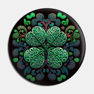 Shamrock pattern Pin