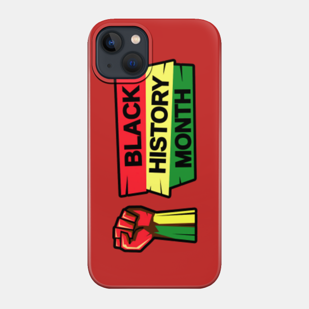 Black History Month tricolor - Black History Month - Phone Case