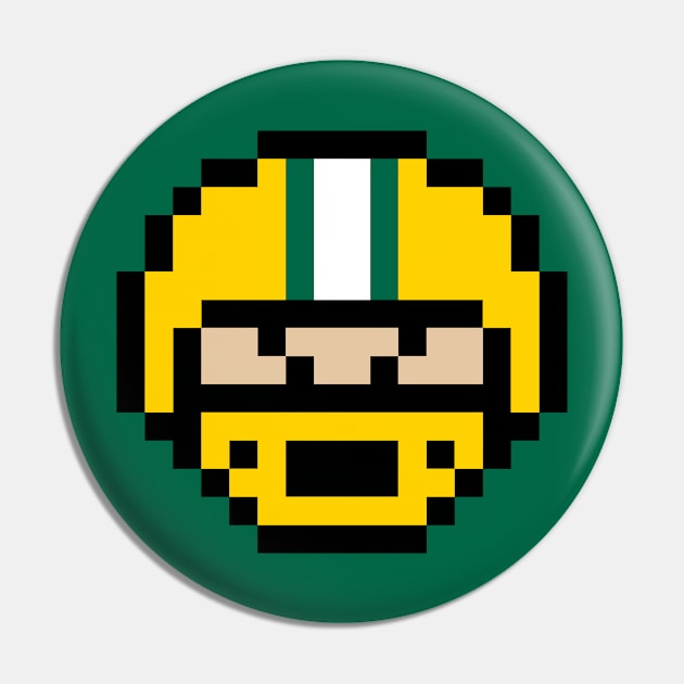 8-Bit Helmet Head - Oregon (Throwbacks) Pin by The Pixel League