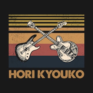 Retro Design Kyouko Proud Name Guitars Anime T-Shirt