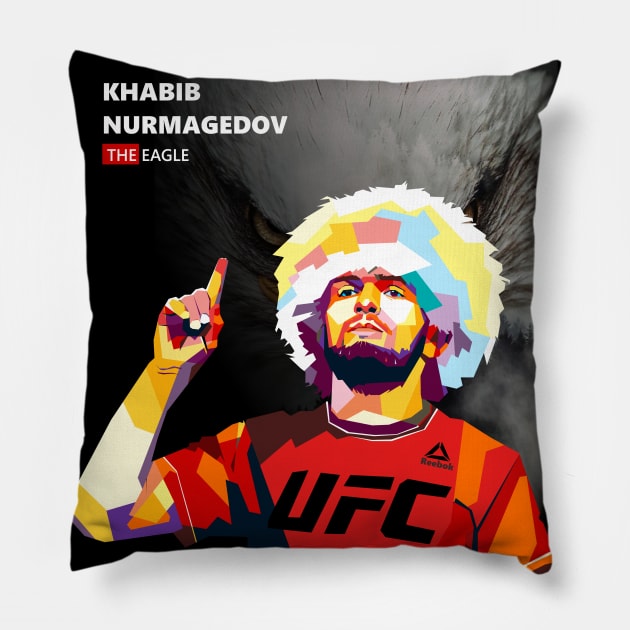 KHABIB NURMAGEDOV Pillow by Shuriken