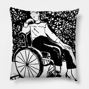 Claire Raymond Disability Activist Pillow