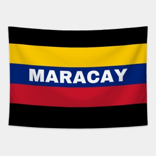 Maracay City in Venezuelan Flag Colors Tapestry