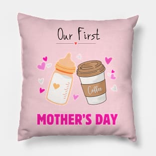 Our First Mother's Day Girl Pillow