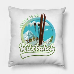 Kitzbuhel austria to ski Pillow