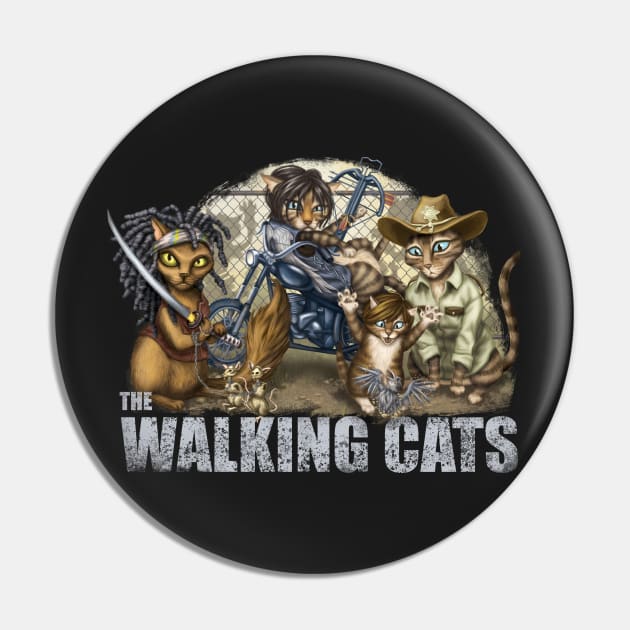 The Walking Cats Pin by GeekyPet