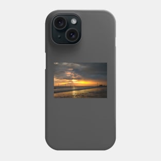 January sunrise on the coast of Northumberland Phone Case