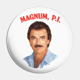 Magnum PI / Retro 80s Aesthetic Design Pin