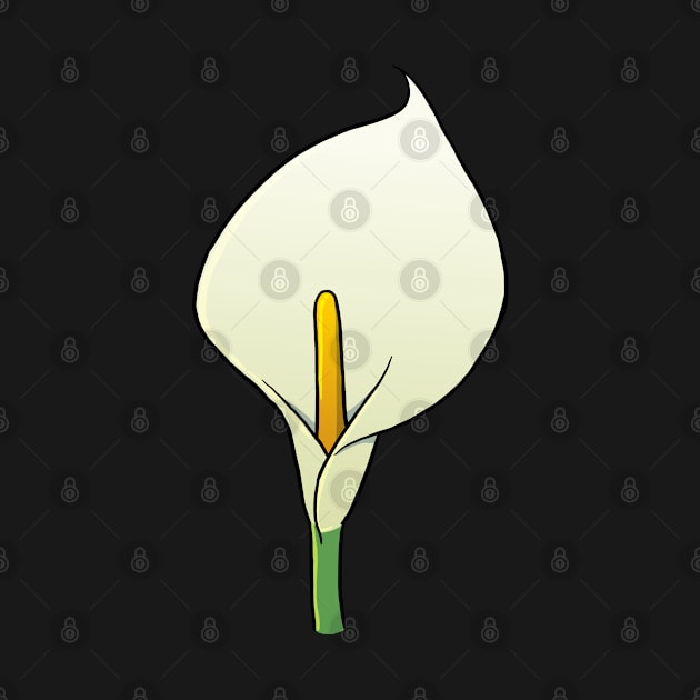 Calla Lily flower lover by Graphic Garden