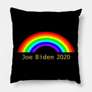 Joe Biden Rainbow Pillow