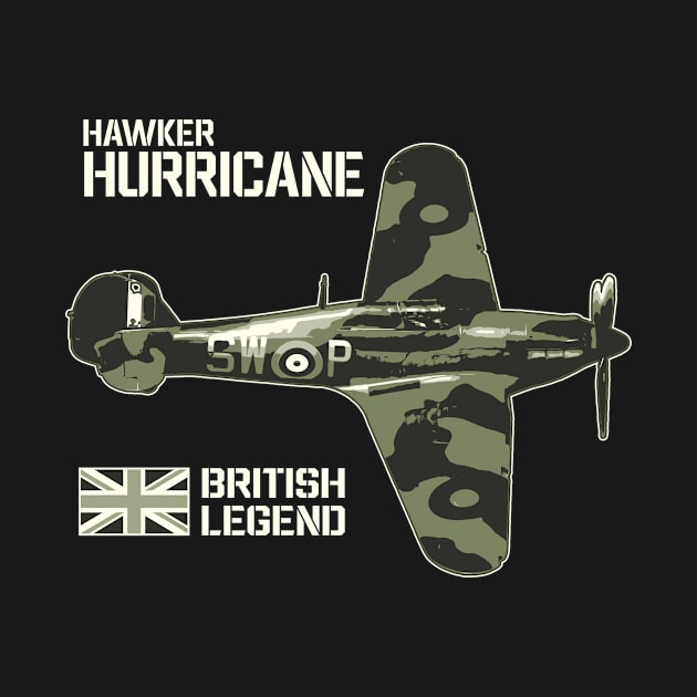 Hawker Hurricane  Aircraft Airplane Aeroplane RAF Plane UK British Legend by BeesTeez