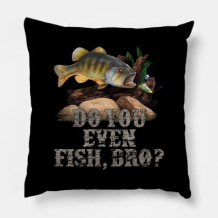 Gift Idea For Fishing, Bass  fishing gift Idea Pillow