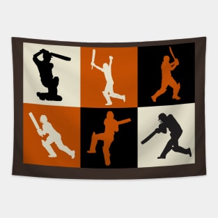 Cricket, hit for six, cricket lover deluxe design Tapestry