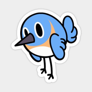 American Bluebird Cute Blob Magnet