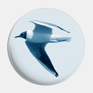 Monochrome - Black Headed Gulls Pin