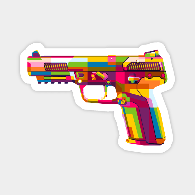 FN 57 Handgun Magnet by wpaprint