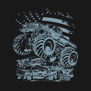 USA MONSTER TRUCK FLAG RIDER T-Shirt