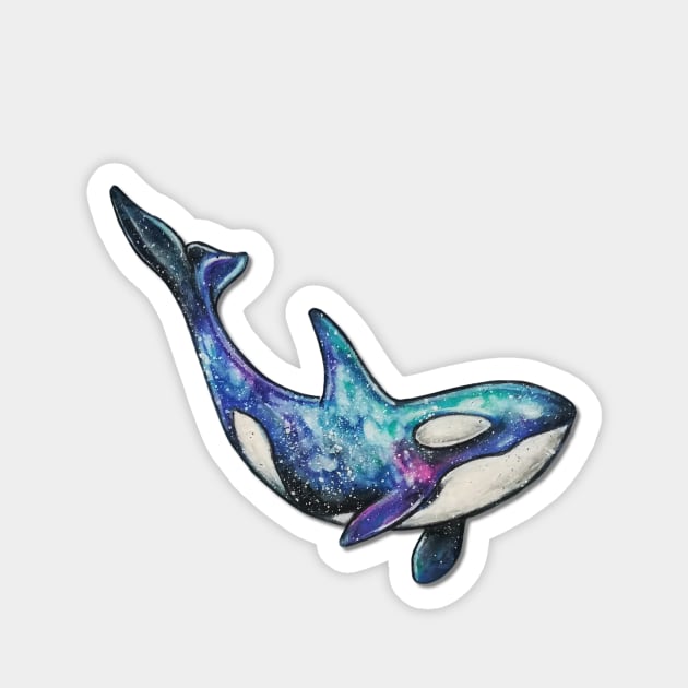 Galaxy Orca Magnet by Prettielilpixie