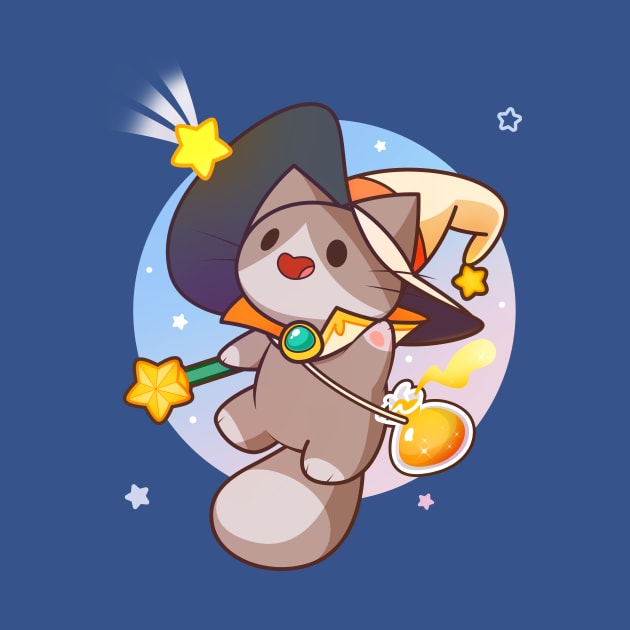 Dreamy Mage Cat by Everything A Cat