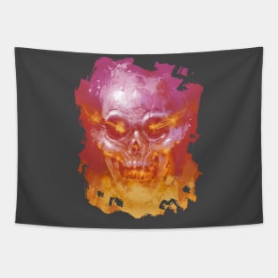 Bursting Skull Tapestry