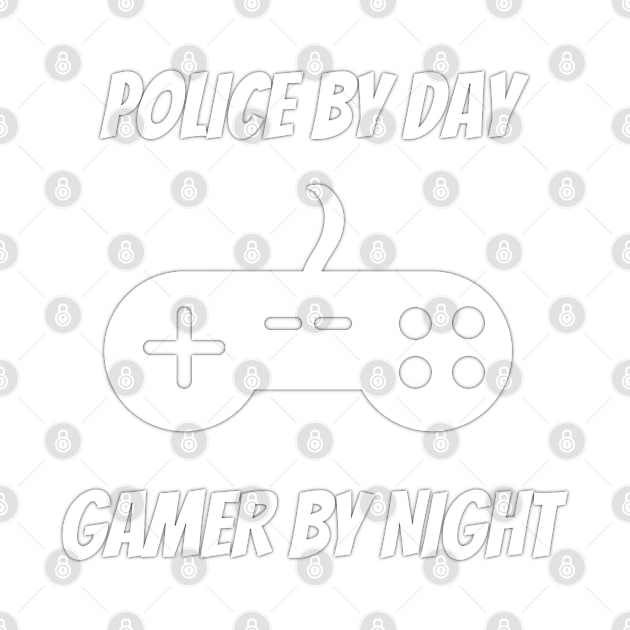 Police By Day Gamer By Night by Petalprints