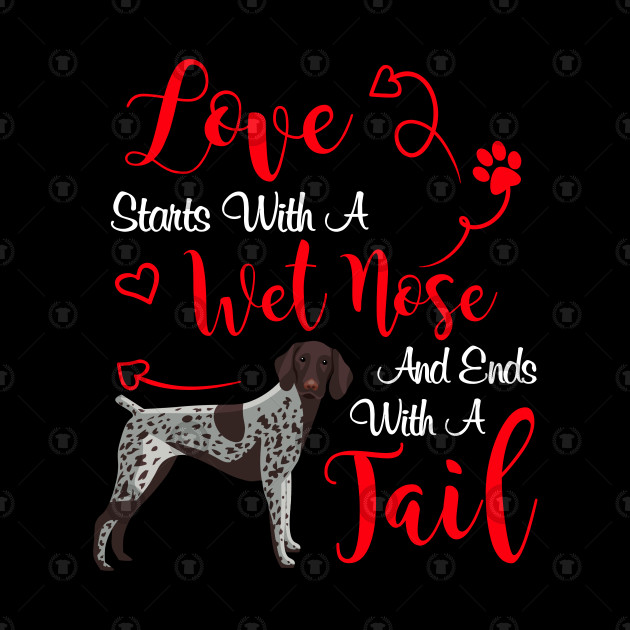 My Dog Is My Valentines German Shorthair Pointer Dog Valentines