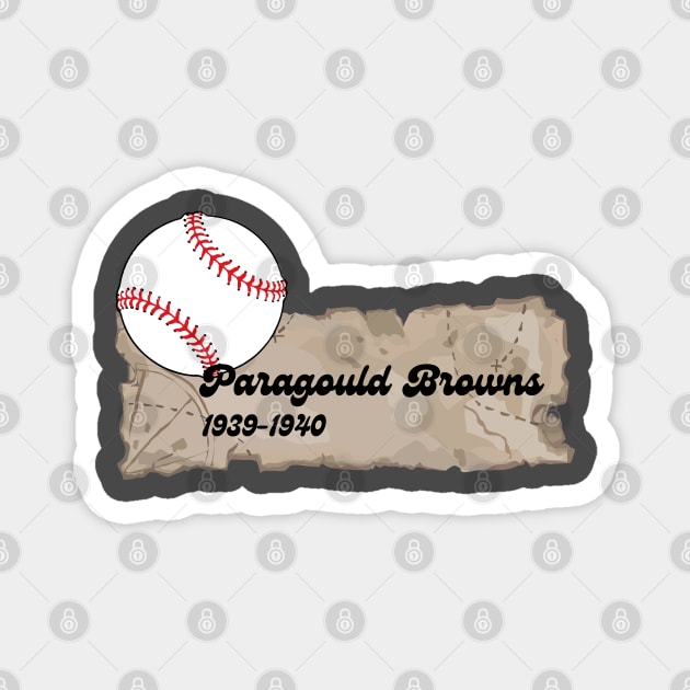 Paragould Browns Baseball Team Magnet by Pearlie Jane Creations